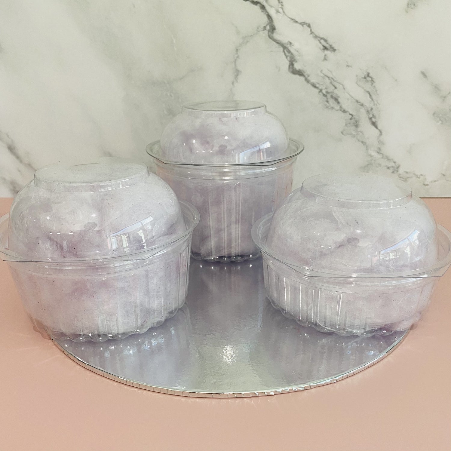 Grape Fairy Floss Pop Cups