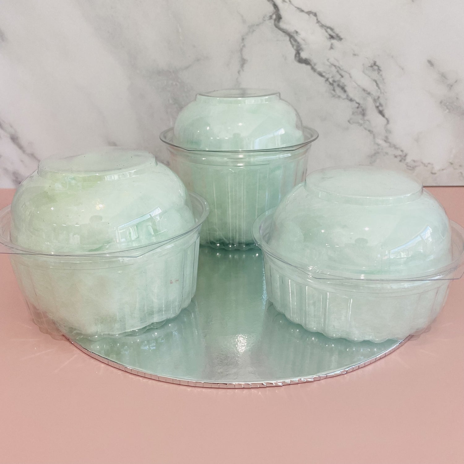 Spearmint Fairy Floss Pop Cups